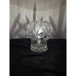 Crystal Votive Candle Holder Bowl Cut Glass Sphere Decor Centerpiece